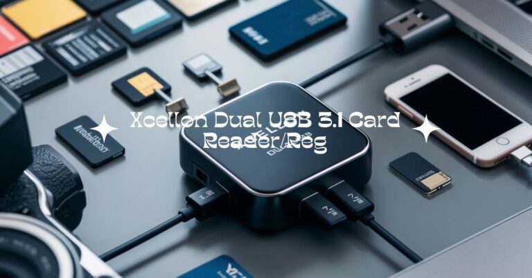 Xcellon Dual USB 3.1 Card Reader/Reg