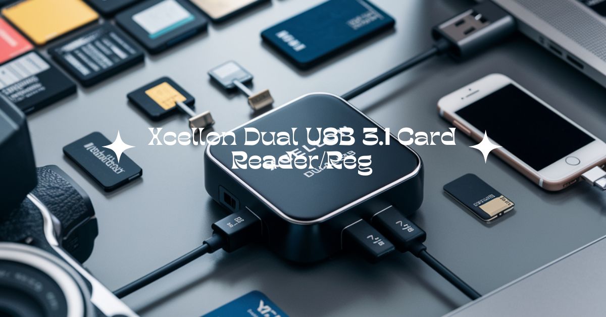 Xcellon Dual USB 3.1 Card Reader/Reg